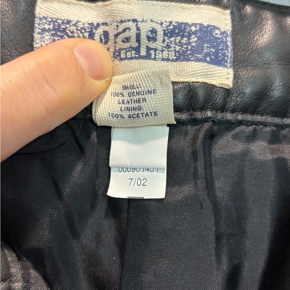 Vintage Gap Genuine leather pants 32x34 - Picture 4 of 8